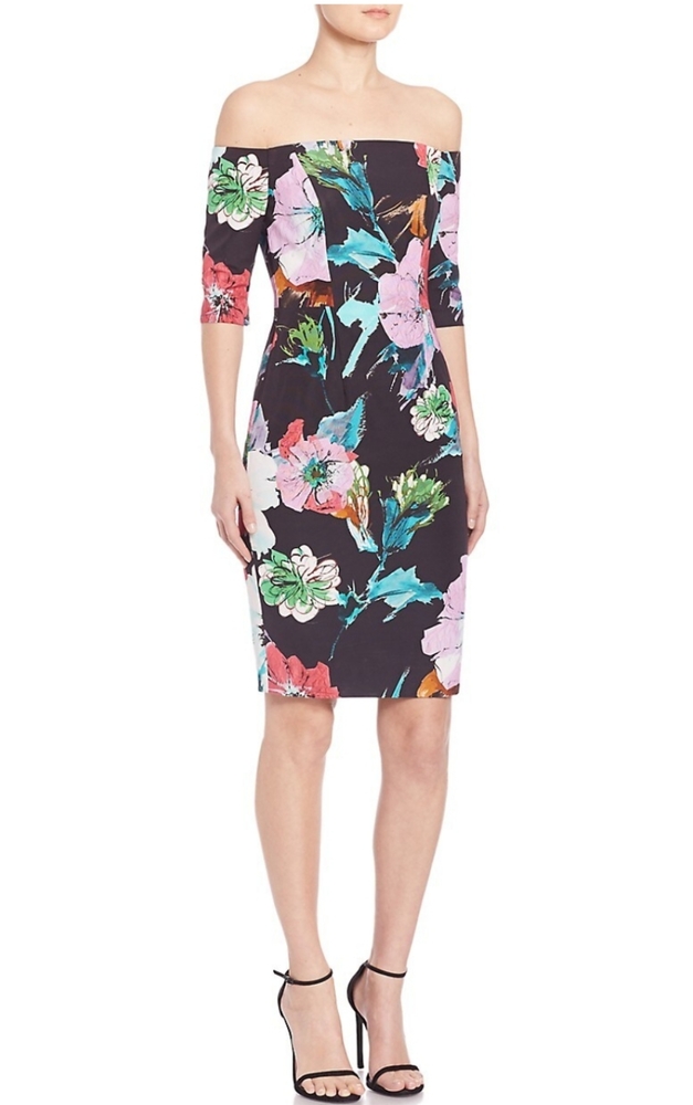 MILLY Paper Floral Dress